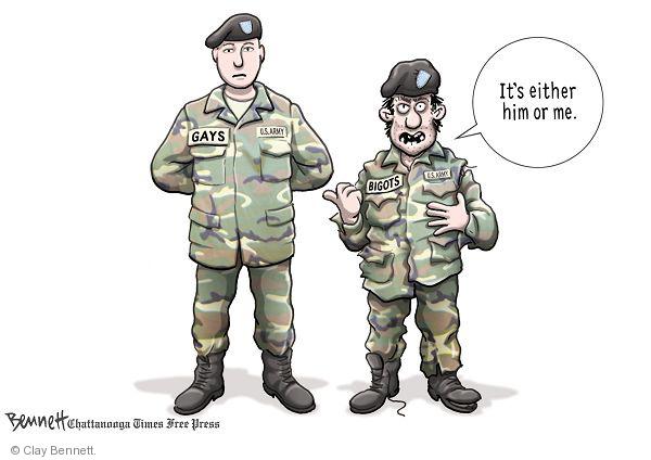 The Gay Military Editorial Cartoons The Editorial Cartoons