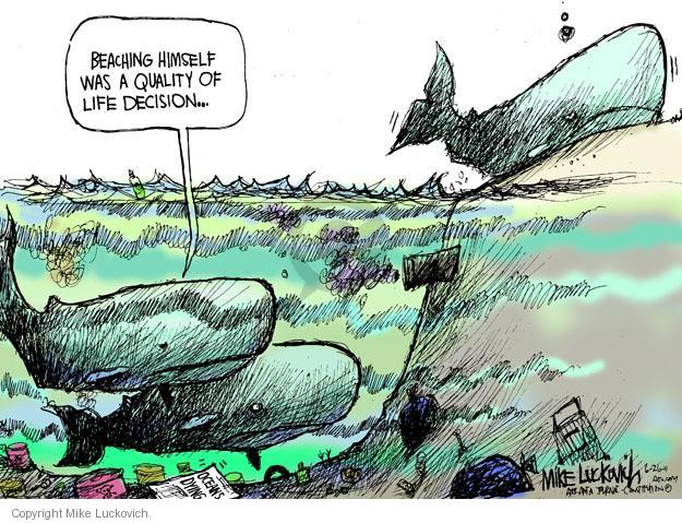 Mike Luckovich's Editorial Cartoons - Ocean Pollution Comics And