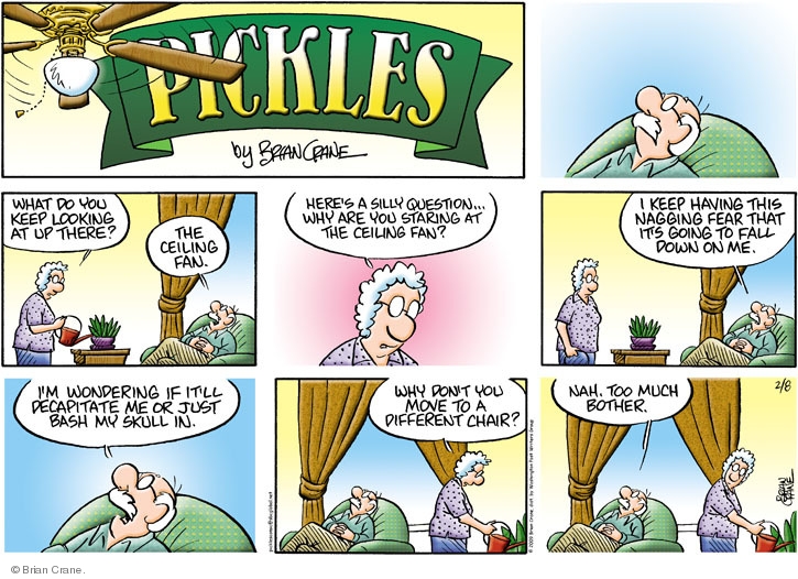 Pickles Ceiling Fan Comics And Cartoons The Cartoonist Group