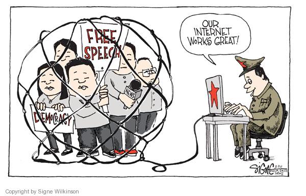 Signe Wilkinson's Editorial Cartoons - Freedom Of Speech Comics And