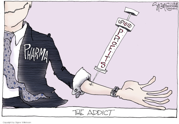 The Opioid Addiction Comics And Cartoons | The Cartoonist Group