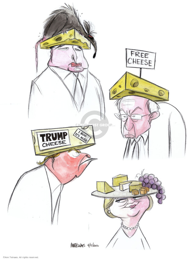 Ann Telnaes' Editorial Cartoons - 2016 Election Bernie Sanders