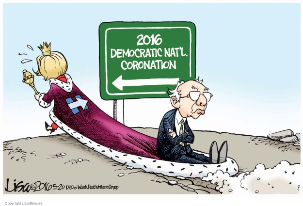 Lisa Benson's Editorial Cartoons - 2016 Election Bernie Sanders