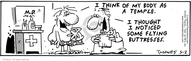 Cartoonist Bob Thaves Tom Thaves  Frank and Ernest 2002-05-02 