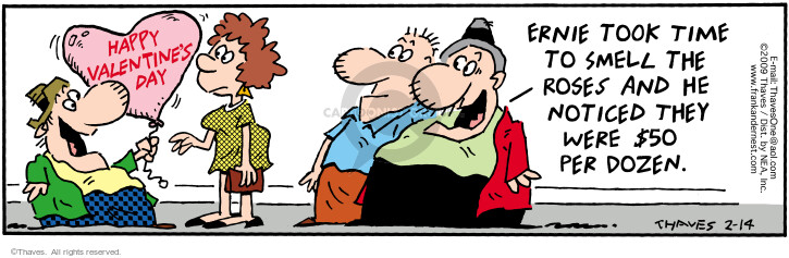 Cartoonist Bob Thaves Tom Thaves  Frank and Ernest 2009-02-14 