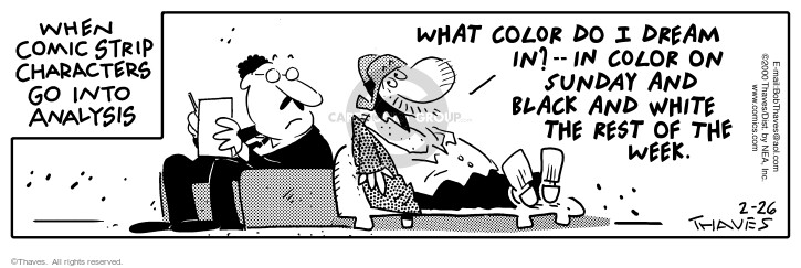 Cartoonist Bob Thaves Tom Thaves  Frank and Ernest 2000-02-26 