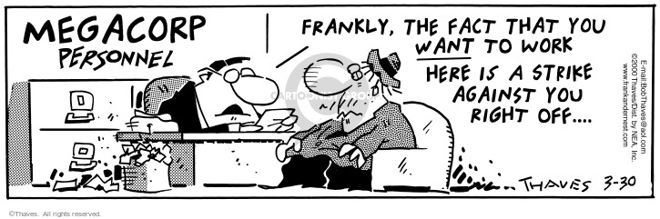 Cartoonist Bob Thaves Tom Thaves  Frank and Ernest 2000-03-30 