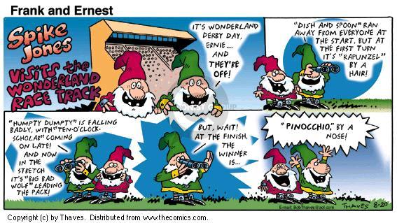 Cartoonist Bob Thaves Tom Thaves  Frank and Ernest 2000-08-20 