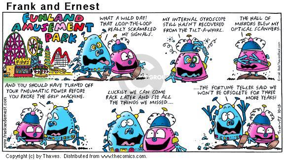Cartoonist Bob Thaves Tom Thaves  Frank and Ernest 2000-10-15 