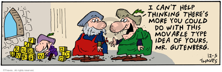 Cartoonist Bob Thaves Tom Thaves  Frank and Ernest 2000-12-05 