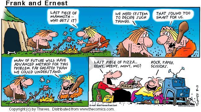 Cartoonist Bob Thaves Tom Thaves  Frank and Ernest 2001-03-11 