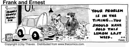 Cartoonist Bob Thaves Tom Thaves  Frank and Ernest 1974-08-29 
