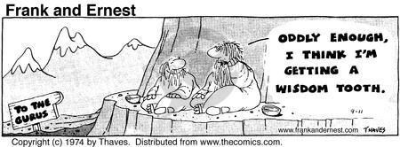 Cartoonist Bob Thaves Tom Thaves  Frank and Ernest 1974-09-11 