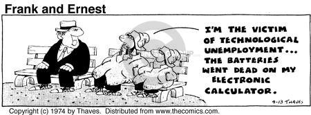Cartoonist Bob Thaves Tom Thaves  Frank and Ernest 1974-09-13 