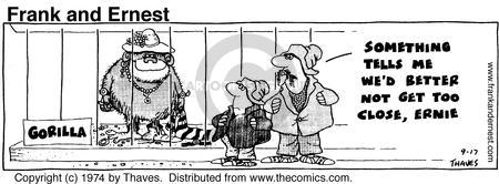 Cartoonist Bob Thaves Tom Thaves  Frank and Ernest 1974-09-17 