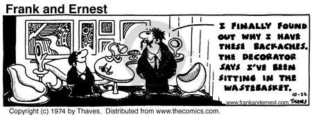 Cartoonist Bob Thaves Tom Thaves  Frank and Ernest 1974-10-22 