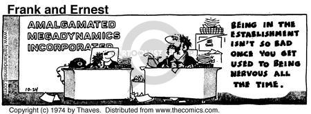 Cartoonist Bob Thaves Tom Thaves  Frank and Ernest 1974-10-24 