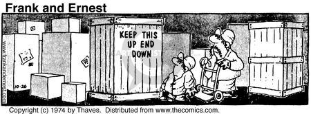 Cartoonist Bob Thaves Tom Thaves  Frank and Ernest 1974-10-26 