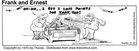 Cartoonist Bob Thaves Tom Thaves  Frank and Ernest 1975-05-15 