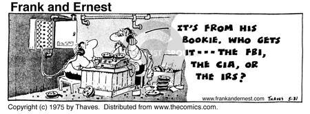 Cartoonist Bob Thaves Tom Thaves  Frank and Ernest 1975-05-31 