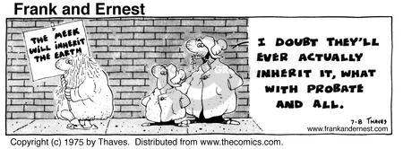 Cartoonist Bob Thaves Tom Thaves  Frank and Ernest 1975-07-08 