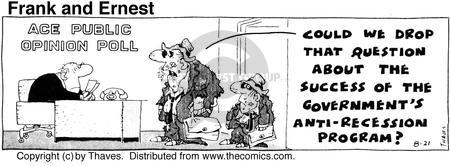 Cartoonist Bob Thaves Tom Thaves  Frank and Ernest 1975-08-21 