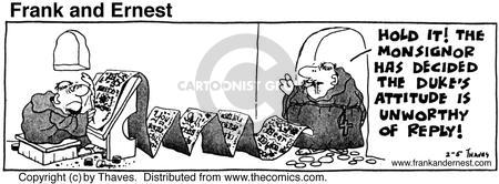 Cartoonist Bob Thaves Tom Thaves  Frank and Ernest 1976-02-05 