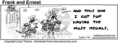 Cartoonist Bob Thaves Tom Thaves  Frank and Ernest 1976-03-26 