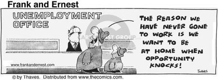 Cartoonist Bob Thaves Tom Thaves  Frank and Ernest 1976-08-18 