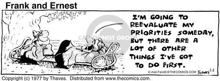 Cartoonist Bob Thaves Tom Thaves  Frank and Ernest 1977-02-02 