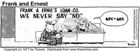 Cartoonist Bob Thaves Tom Thaves  Frank and Ernest 1977-03-01 