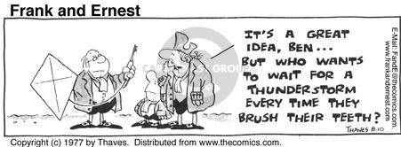 Cartoonist Bob Thaves Tom Thaves  Frank and Ernest 1977-08-10 