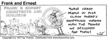 Cartoonist Bob Thaves Tom Thaves  Frank and Ernest 1977-08-16 