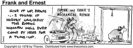 Cartoonist Bob Thaves Tom Thaves  Frank and Ernest 1978-03-14 