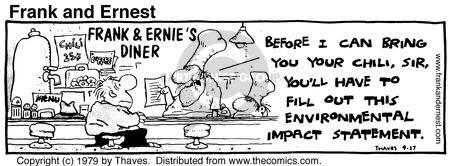 Cartoonist Bob Thaves Tom Thaves  Frank and Ernest 1979-09-27 