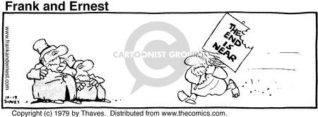 Cartoonist Bob Thaves Tom Thaves  Frank and Ernest 1979-10-19 