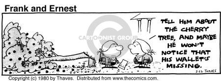 Cartoonist Bob Thaves Tom Thaves  Frank and Ernest 1980-02-22 