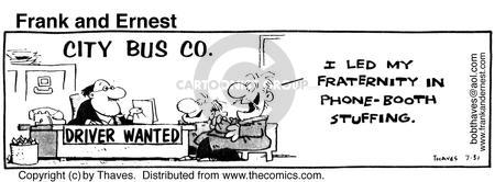 Cartoonist Bob Thaves Tom Thaves  Frank and Ernest 1980-07-31 