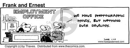 Cartoonist Bob Thaves Tom Thaves  Frank and Ernest 1981-01-24 