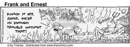 Cartoonist Bob Thaves Tom Thaves  Frank and Ernest 1981-09-01 