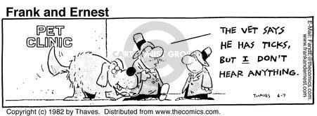 Cartoonist Bob Thaves Tom Thaves  Frank and Ernest 1982-06-07 