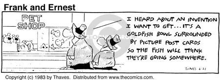 Cartoonist Bob Thaves Tom Thaves  Frank and Ernest 1983-06-21 