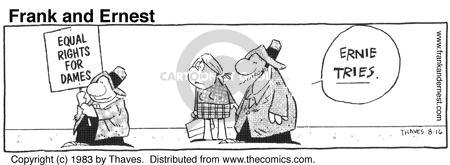 Cartoonist Bob Thaves Tom Thaves  Frank and Ernest 1983-08-16 