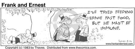 Cartoonist Bob Thaves Tom Thaves  Frank and Ernest 1983-08-26 
