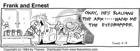 Cartoonist Bob Thaves Tom Thaves  Frank and Ernest 1984-04-18 