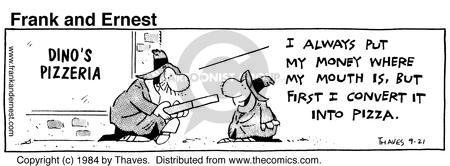 Cartoonist Bob Thaves Tom Thaves  Frank and Ernest 1984-09-21 