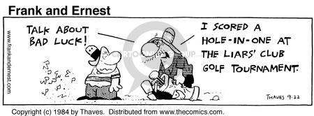 Cartoonist Bob Thaves Tom Thaves  Frank and Ernest 1984-09-22 