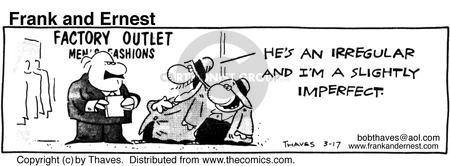 Cartoonist Bob Thaves Tom Thaves  Frank and Ernest 1986-03-17 
