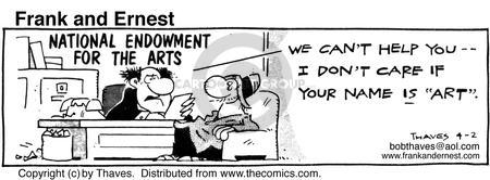 Cartoonist Bob Thaves Tom Thaves  Frank and Ernest 1986-04-02 