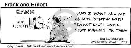 Cartoonist Bob Thaves Tom Thaves  Frank and Ernest 1986-04-22 